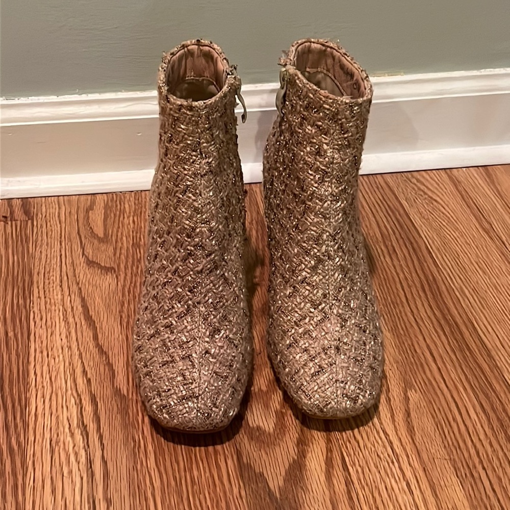 Shein Tweed Ankle Boots